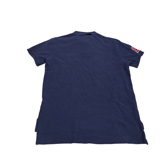 Polo Ralph Lauren Men's Navy Blue Custom Fit Polo Shirt Embroidered Wings Size M - Picture 5 of 11